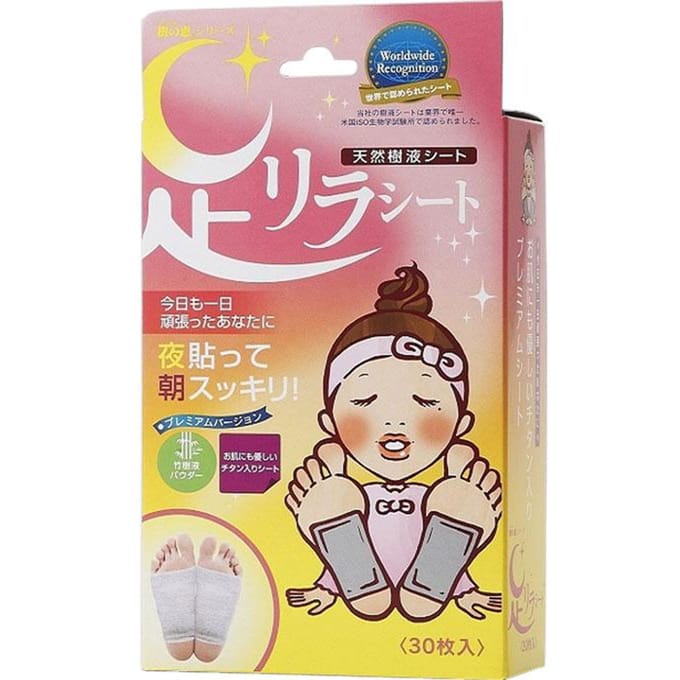 Kinomegumi - Ashirira - Foot Relax Sheet Titanium - 30stukken