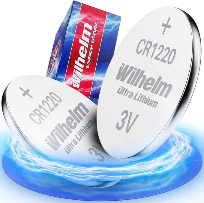 2 Stuks CR1220 Lithium Knoopcel 3V voor Diverse Toepassingen
