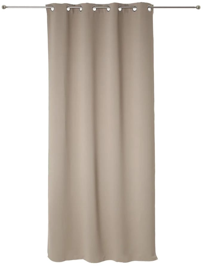 Verduisterende gordijnen - 135 x 240 cm - 2 stuks - beige