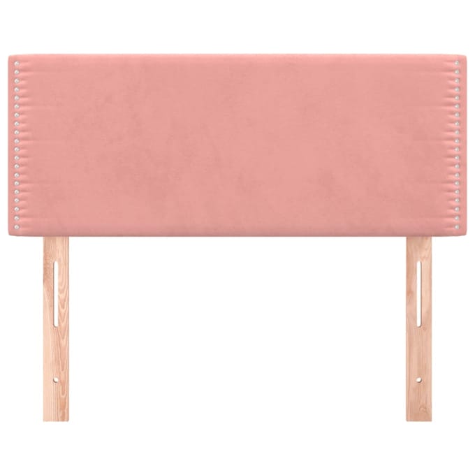vidaXL - Hoofdbord - 100x5x78/88 - cm - fluweel - roze