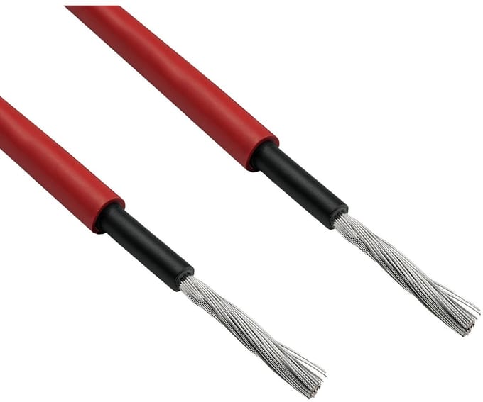 Solar PV kabel | 4mm² | IP67 | CPR B2ca | rood | 25 meter
