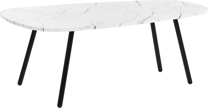 BIDDLE - Salontafel - Wit - MDF
