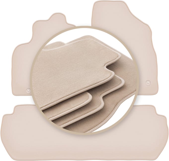 PREMIUM beige matten voor: Peugeot Partner II Tepee 2008-2018