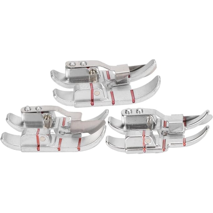 3 Pièces 14 pouces Pied de Quilting Spécial pour Machine à Coudre Multifonction Ménagère PFAFF Accessoires white