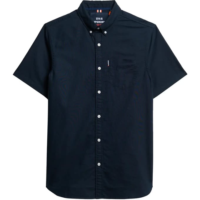 Superdry - Oxford-overhemd met korte mouwen - Heren - Shirts