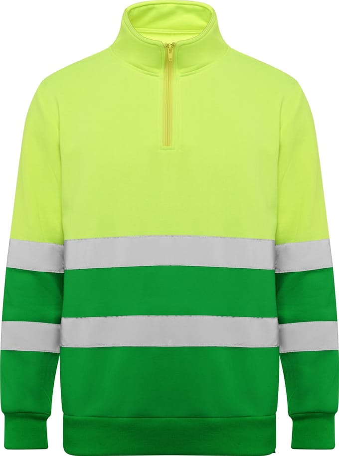 Roly Sweatshirt Spica RY9314 - Garden Green 52/Fluor Yellow 221 - 3XL