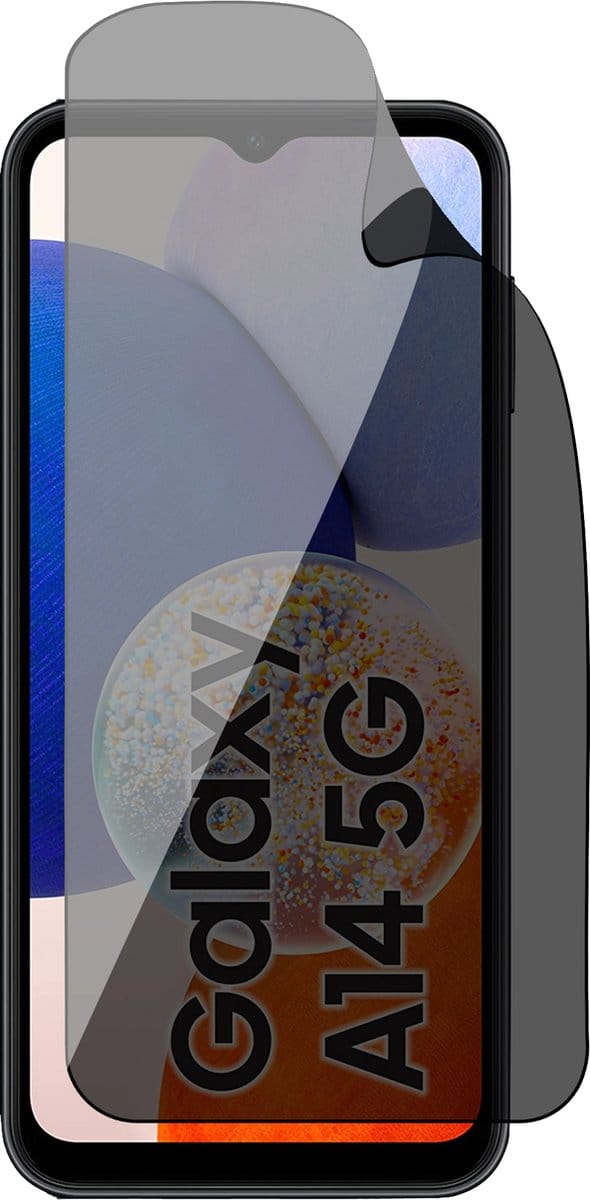 Privacy Screenprotector geschikt voor Samsung Galaxy A14 4G / 5G - 1x FlexGuard Screen Protector