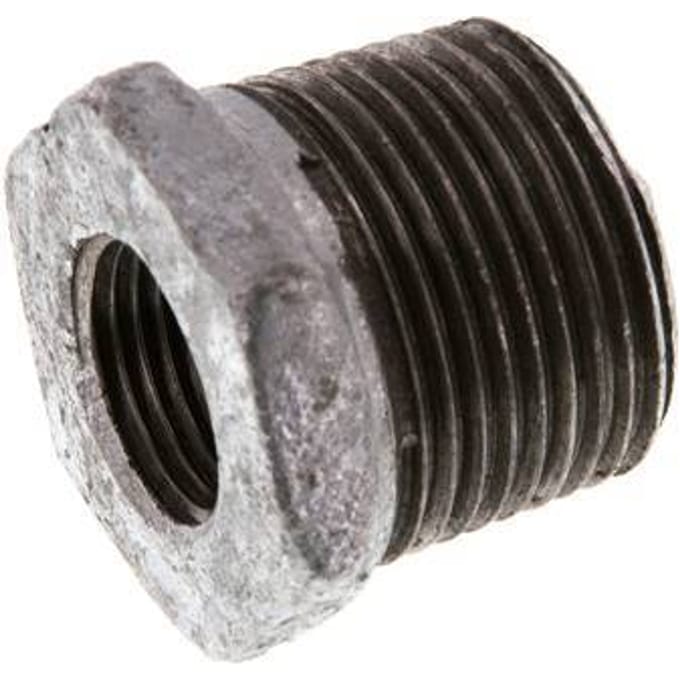 R 3/4'' x Rp 3/8'' M/F Verzinkt Gietijzeren Verloopring 25 Bar [5 Stuks]