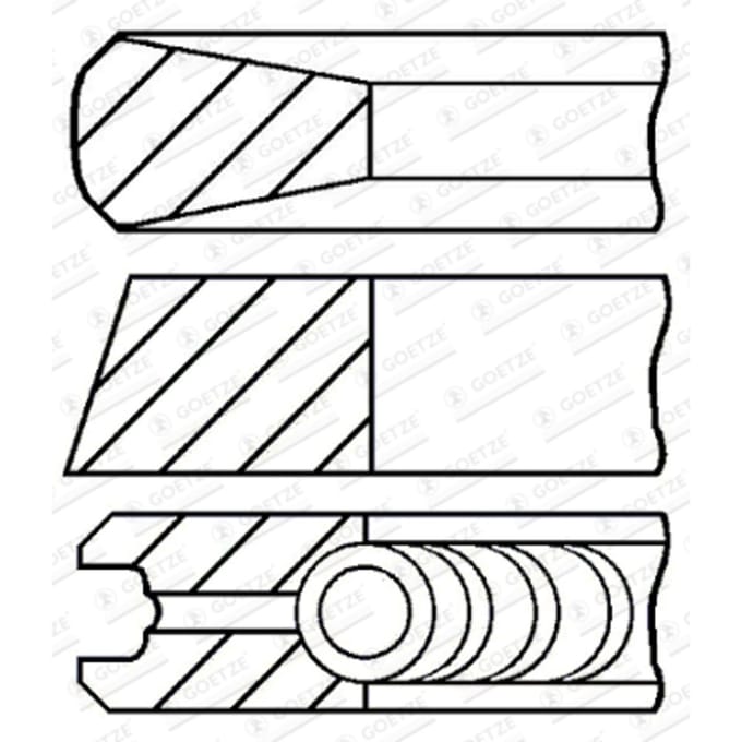 Goetze Engine Zuigerveren set GOETZE 08-446400-00
