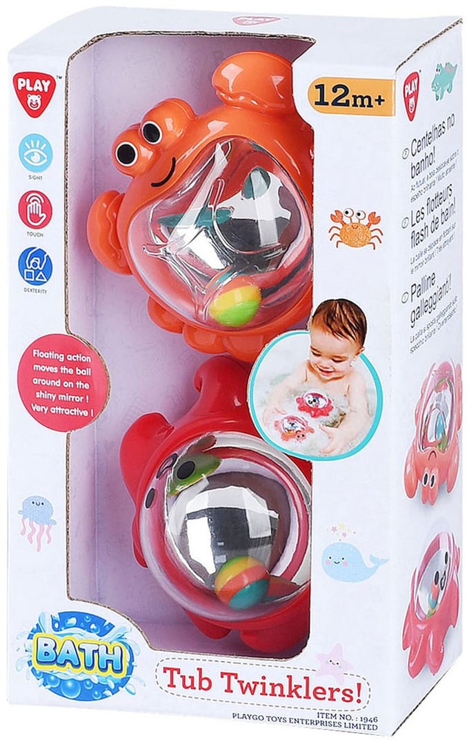 Play badspeelgoed drijvende Tub Twinklers krab en octopus set.
