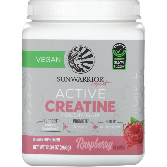 Sport, Actieve Creatine Monohydraat, Frambozensmaak, 350G (12.34Oz)