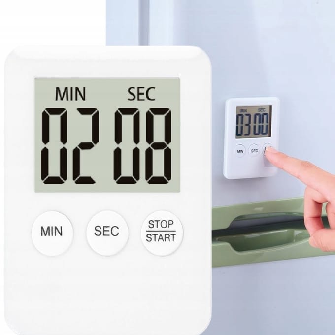 Digitale kookwekker met magneet - LCD-display en timerfunctie