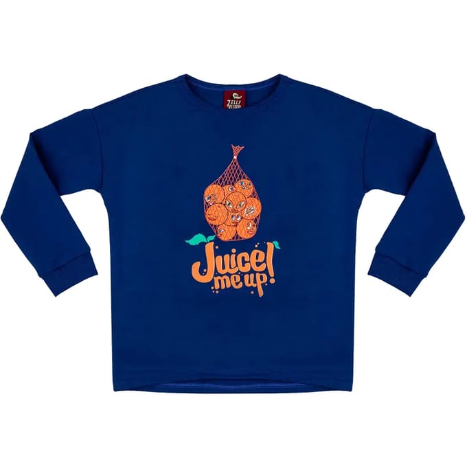 Meisjes-T-shirt met lange mouwen Raspberry Republic Juicy Orange