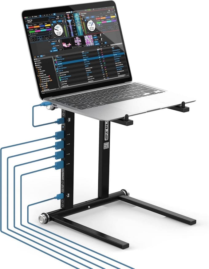 Universele Laptop Stand & USB-C Hub met Power Delivery voor DJ's en Producenten