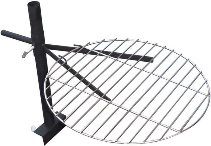 Verstelbaar Grillrooster voor Vuurschaal Ø 40 cm - Verchroomd Rooster