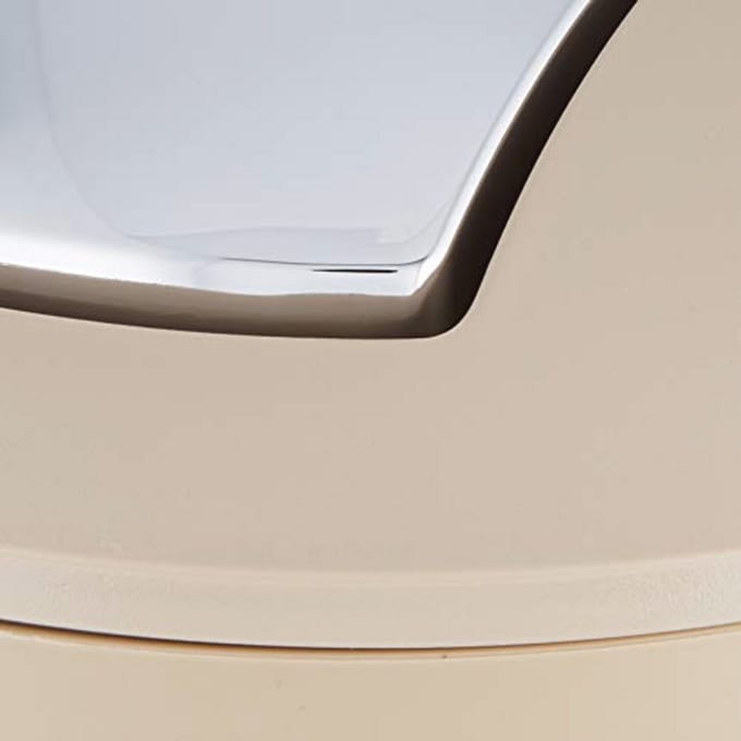 Swing Bin 5,6 Liter Taupe - Afvalemmer voor Huishoudelijk Gebruik