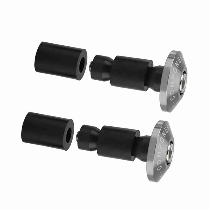 22mm 78inch Motorfiets Stuur Einde Slider Plug Kappen voor Racing ATV Offroad Titanium black