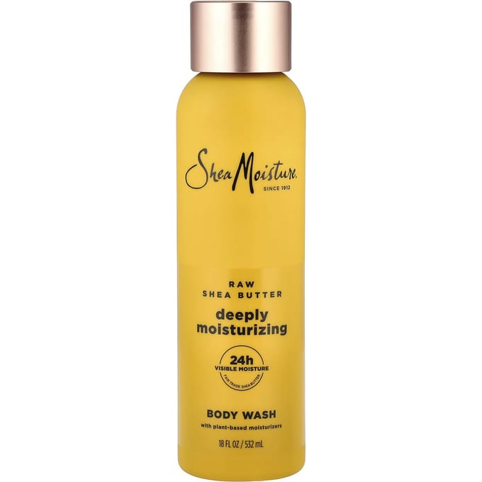 SheaMoisture, Diep Hydraterende Douchegel, Ruwe Sheaboter, 532 ml (18 fl oz) yellow