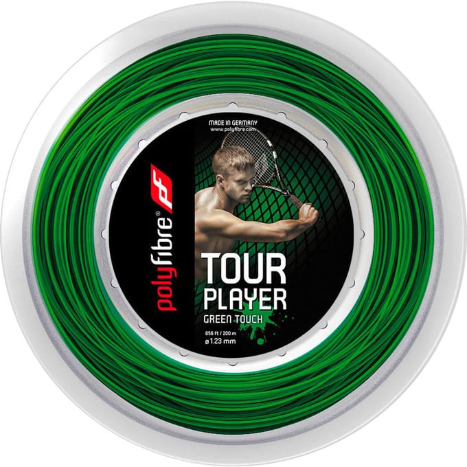 Polyfibre Tour Player Touch Rol Snaren 200m-Groen