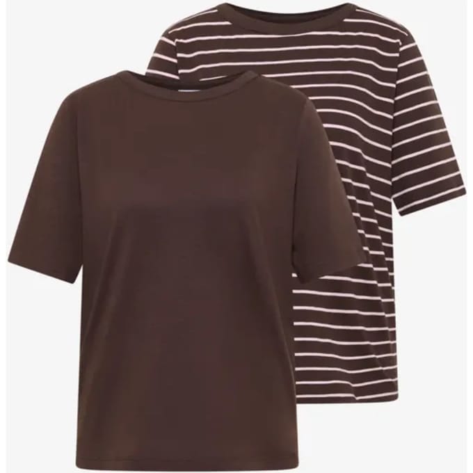 Shirt met strepen in een 2-pack