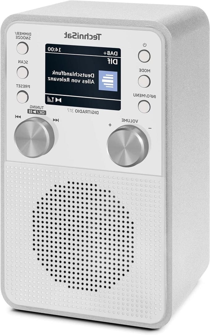 Digitale Radio - DAB FM - Muziek Streamen - Vertical Design - 11.5 x 19 cm - Wit