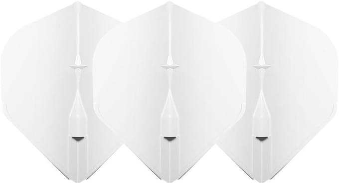 L-Style Champagne Flight EZ L1 Standard White - Dart Flights