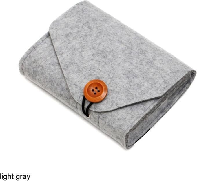 Beschermhoes voor Oplader - Oplader case - Oplader Sleeve - Lichtgrijs