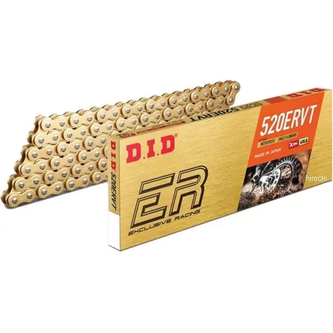 Motorfiets rolketting D.I.D 520Ervt(G&G) X 112 Mail. Fj