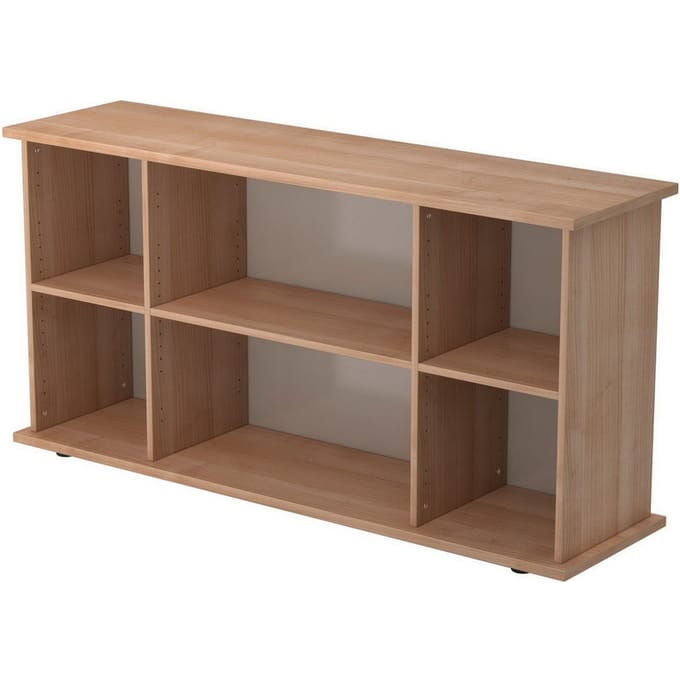 Sideboard TARA, B 1661 x D 448 x H 840 mm, notenhoutpatroon