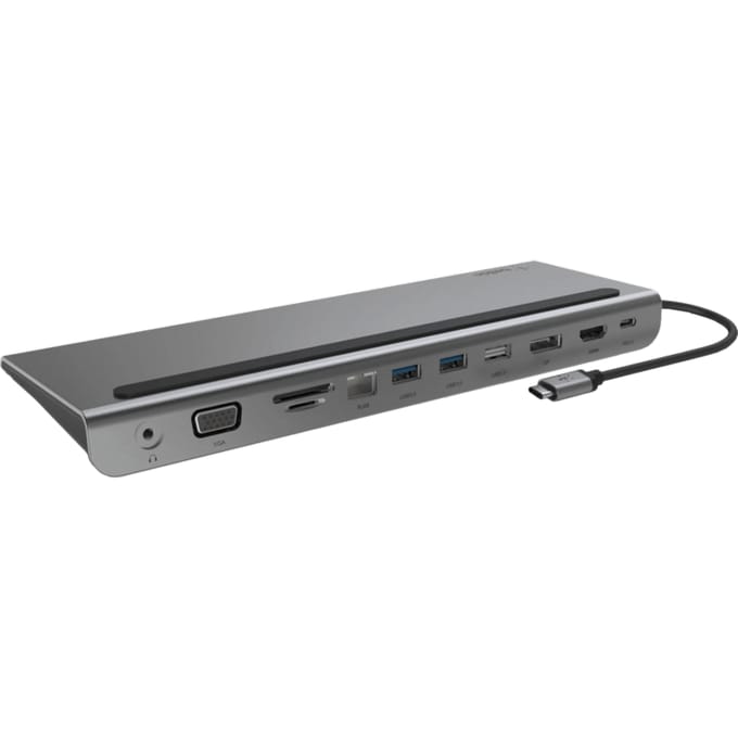 Belkin INC004btSGY USB-C dockingstation Geschikt voor merk (dockingstation): Universeel Geïntegreerde kaartlezer, USB-C Power Delivery