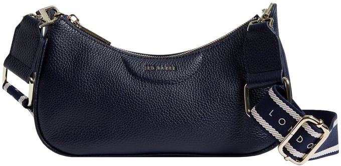 Ted Baker Schoudertas Essiy Webbing Leather Crossbody Bag Navy Donkerblauw