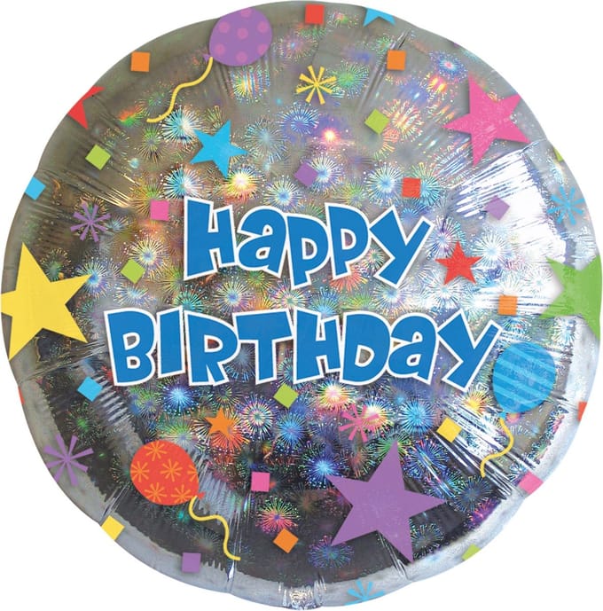 Happy Birthday Confetti FolieBallon