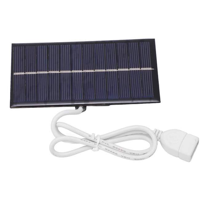 1W 6V Zonnepaneel Oplader Draagbaar DIY Zonne-opladerbord Zonnecel voor Mobiele Telefoon Thuis gray