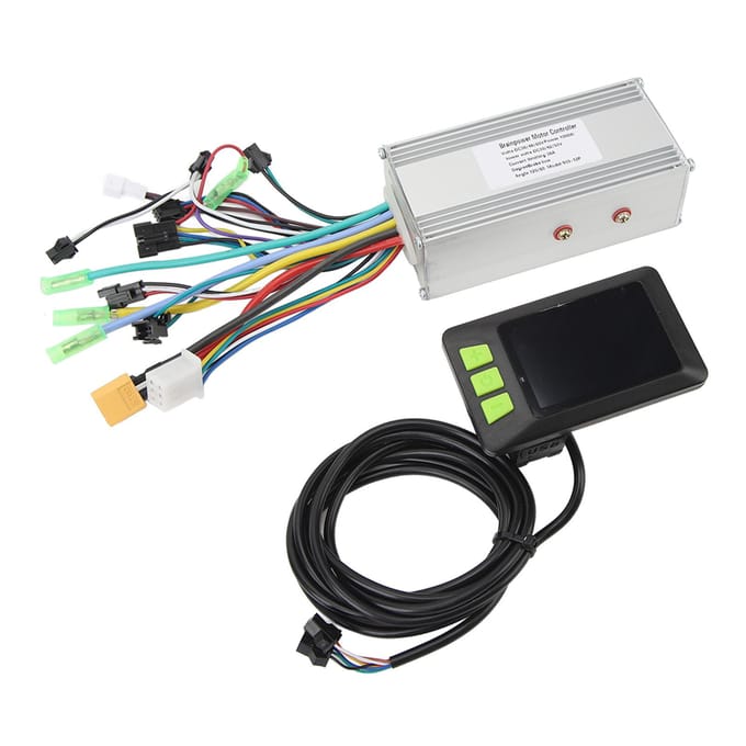 36V 48V 60V 1000W 38A 3 Modi Sinusgolf Borstelloze Motor Controller 930 LCD Display Kit Elektrische Fiets white