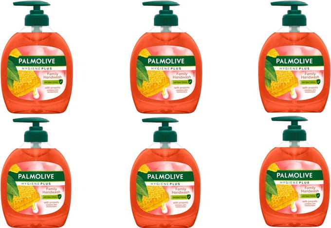 Palmolive Hygiëne Plus Anti-Bacteriële Handzeep Pomp - 6 x 300 ml - Voordeelverpakking