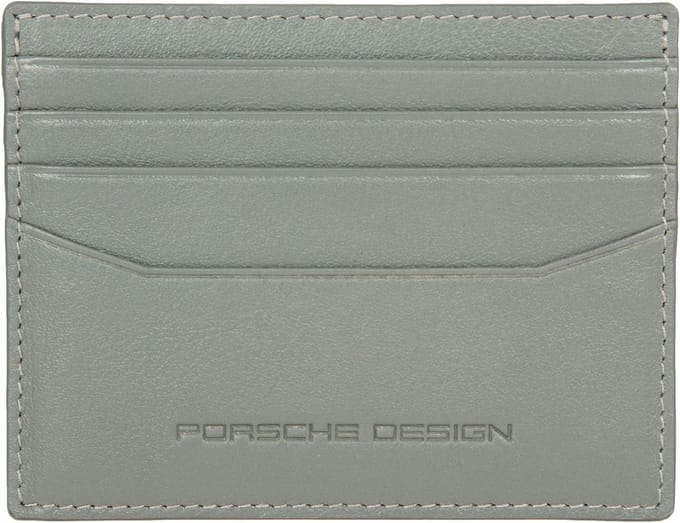 PORSCHE DESIGN Leren Kaarthouder Classic Cardholder 8 Grey Lichtgrijs