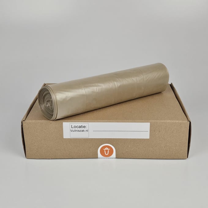 Afvalzak trans – 240 liter – 3 rollen – 65/20x125
