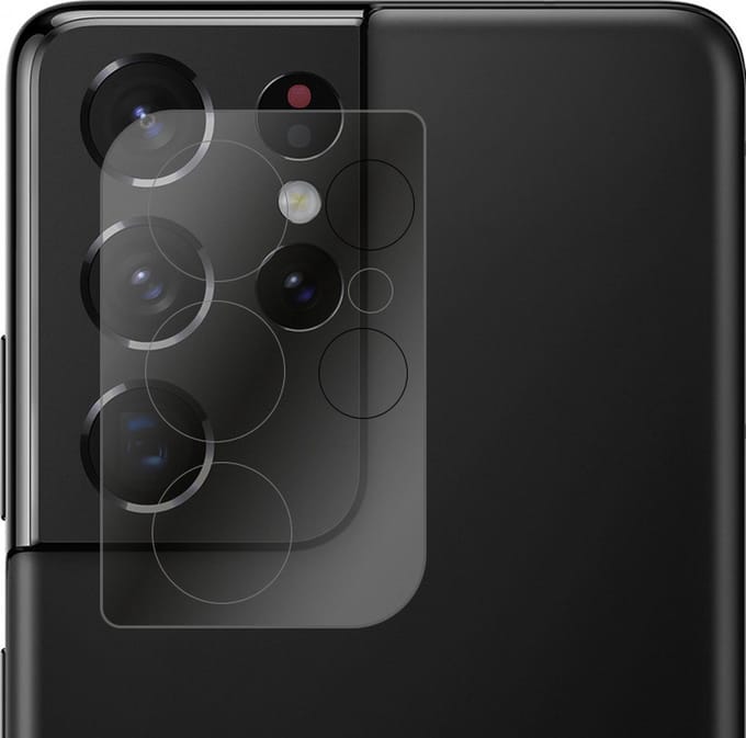 Camera Lens Protector - Geschikt voor Samsung Galaxy S21 Ultra - Extra Sterk - Camera Screenprotector - Beschermglas - Gehard Glas - Tempered Glass - Screen Protector