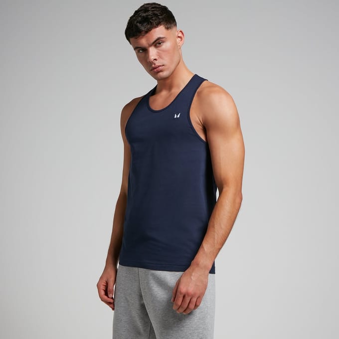 MP Rest Day hemd met halternek voor heren - Marineblauw - M