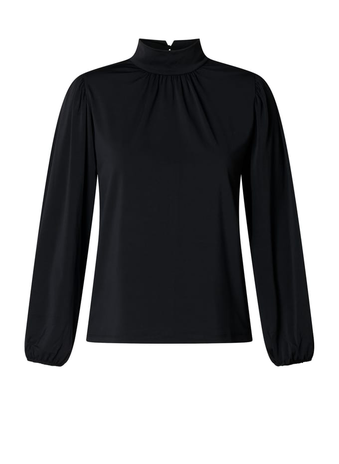 YEST CURVE Hadisa Jersey Shirts - Black - maat X-0(44)
