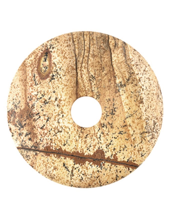Jaspis landschap donut 40 mm