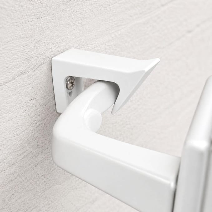 Deurstopper Deurklink - Wandbeschermer - Schade Voorkomen - Stil Schokdempend - 6 x 2.5 x 3 cm - Wit