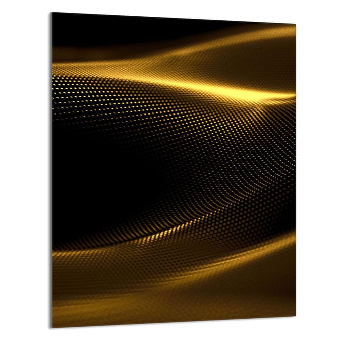 TMK ArtDeko - Snijplank - 40x52cm - Glas - Zwart en Goud