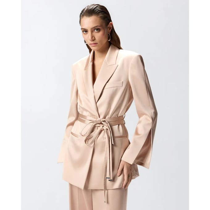 Pinko verkrachting satijn jasje ss26