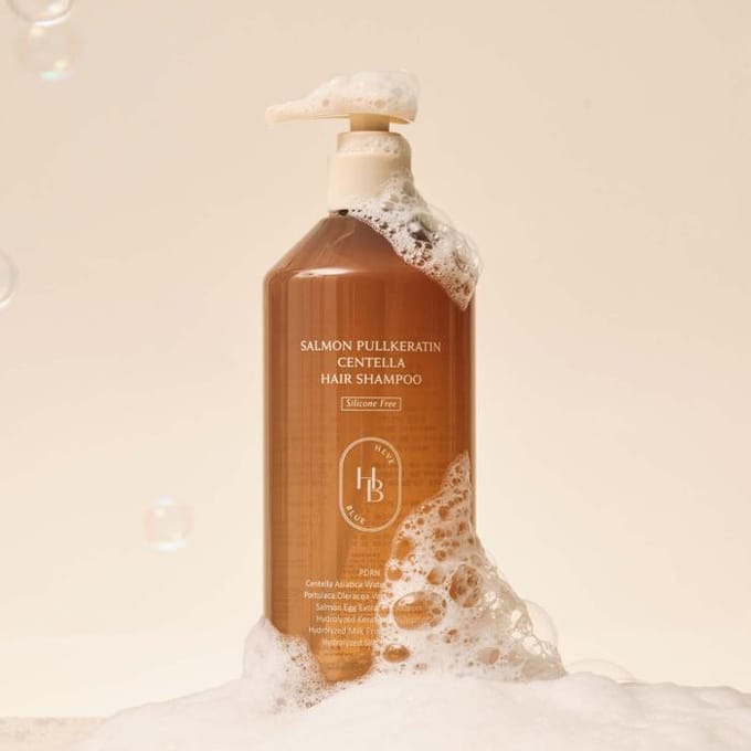Heveblue Salmon Pullkeratin Centella Hair Shampoo [silicone free][500ml]