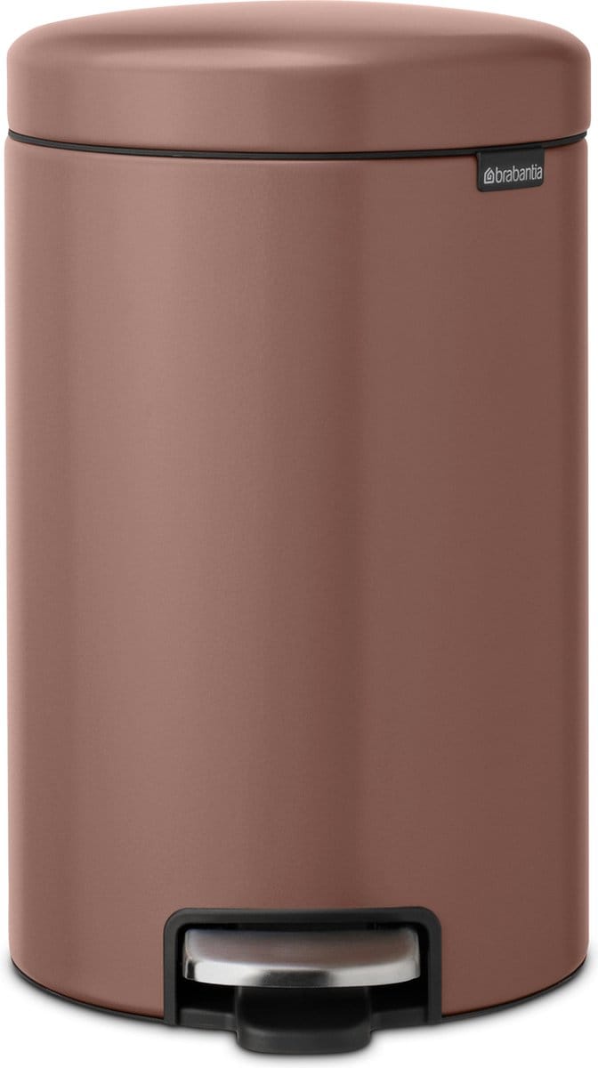 Brabantia NewIcon Prullenbak - 12 liter - Satin Taupe