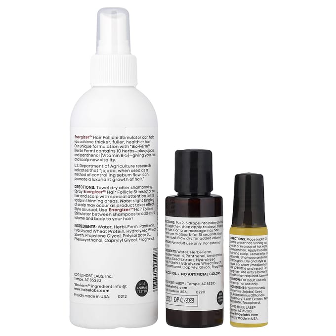 Iherb Exclusief, Revitaliserende Haarset, 4-delig white