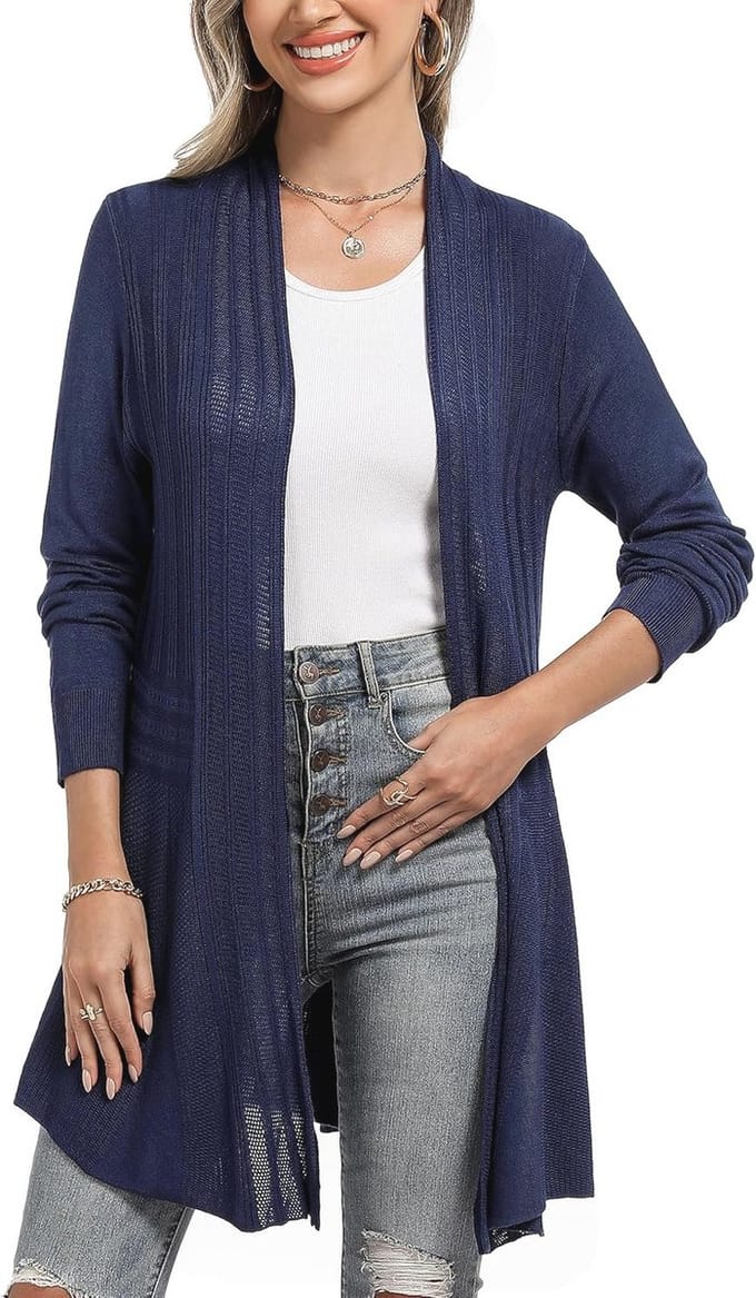 Dames Lange Vest - Lichte, Elegante Cardigan voor Elke Gelegenheid