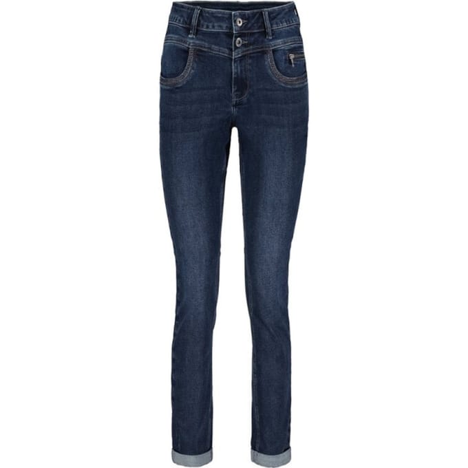 Red Button Jeans Sienna 1zip En Embroidery Srb4295 Grey Blue Dames Maat - W34