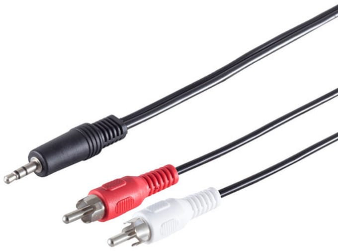Klinkenst. 3,5mm Stereo/ 2 Cinchstecker 15m